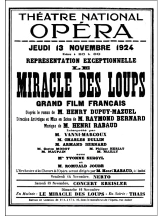 Le Miracle des Loups - Piano - Henri Rabaud - Partition - Piano